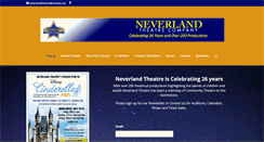 Desktop Screenshot of neverlandtheatre.com
